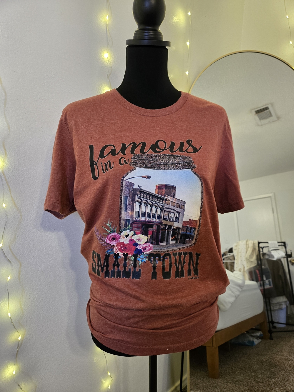 Rust Short Sleeve Graphic Tee - Famous in a Small Town